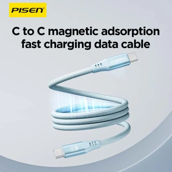PISEN QUICK Platinum USB-C to USB-C Cable CC-PD12-1000 - Image 2