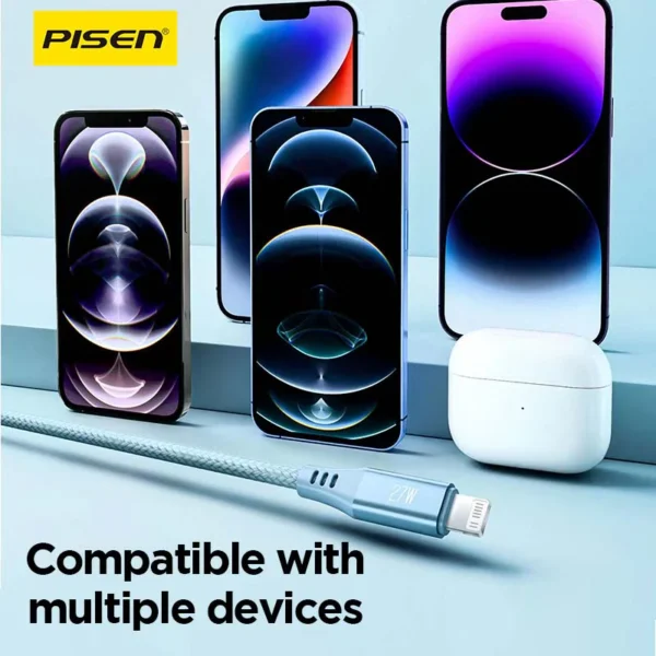 PISEN QUICK Platinum USB-C to Lightning Cable CL-PD09-1000 - Image 5