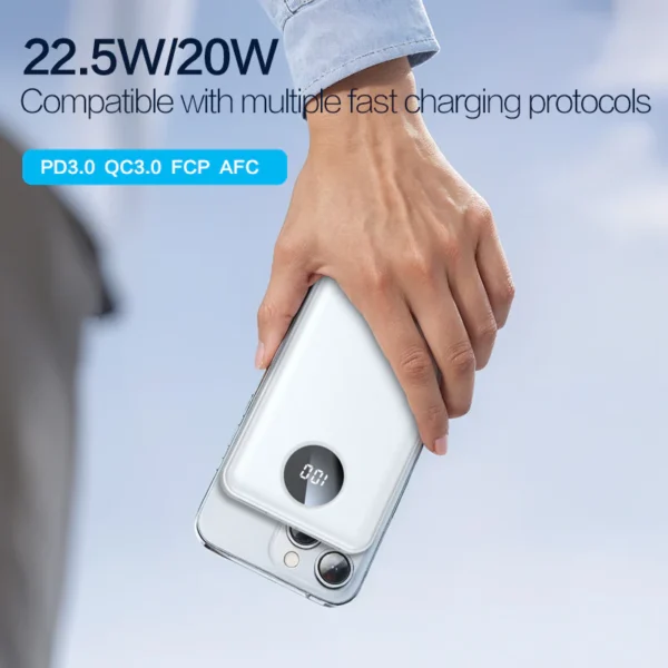 PISEN Power Cube 22.5W Digital Display 10500mAh Power Bank TS-D300 - Image 2