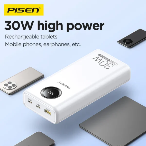 PISEN Power Cube 30W 20000mah Power Bank TS-D337 - Image 2