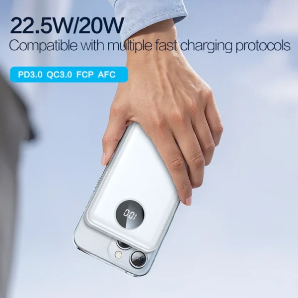 PISEN Power Cube 22.5W Digital Display 21000mAh Power Bank TS-D301 - Image 3