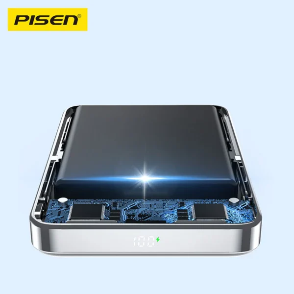 PISEN 30W Magnetic Wireless Fast Charger 10000mAh TP-D080 - Image 4
