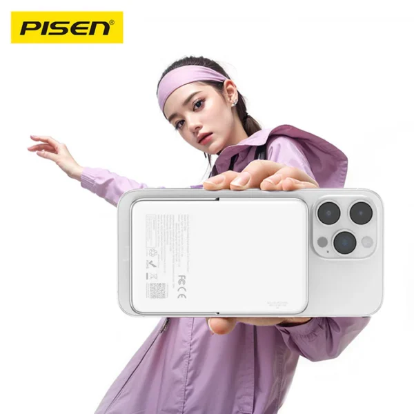 PISEN 30W Magnetic Wireless Fast Charger 10000mAh TP-D080 - Image 6