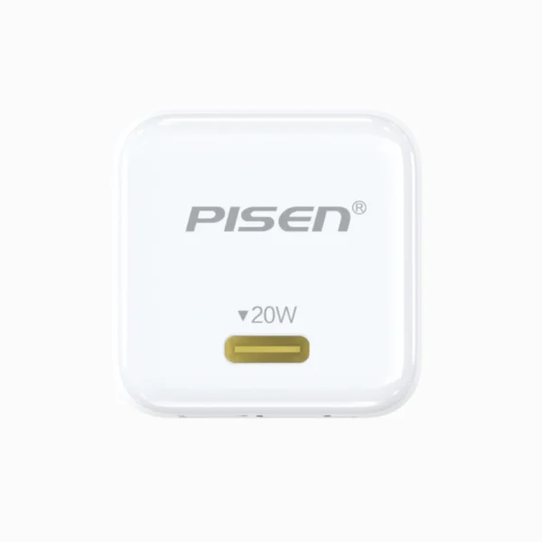PISEN PD20W Pudding Single Port Fast Charger TP-C36 + C-C Cables - Image 5