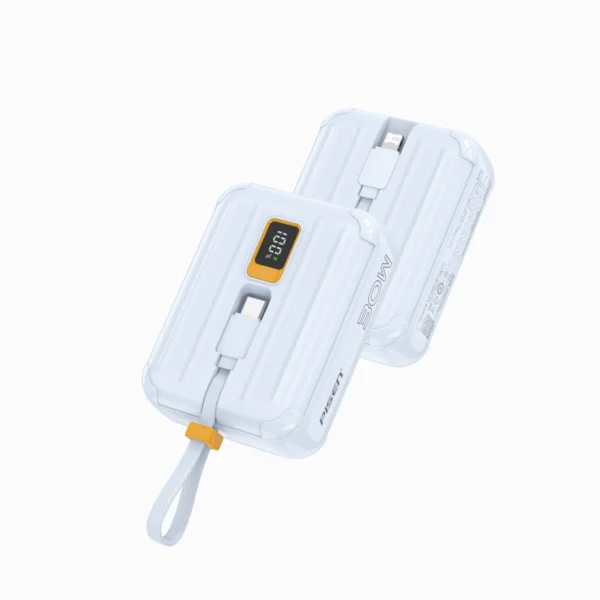 PISEN QUICK 30W Mini power bank with screen & cables 10000mAh TS-D364 - Image 7