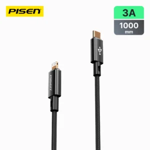 PISEN PRO C to C 60W colorful braided data cable CC11-1000