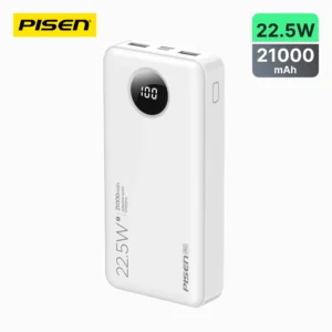 PISEN Power Cube 22.5W Digital Display 21000mAh Power Bank TS-D301