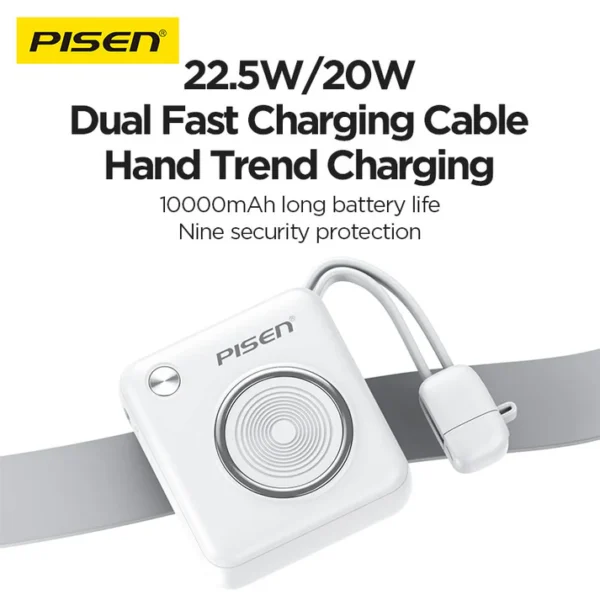 PISEN Power Depot 22.5W 10000mAh Power Bank TP-D105 - Image 2