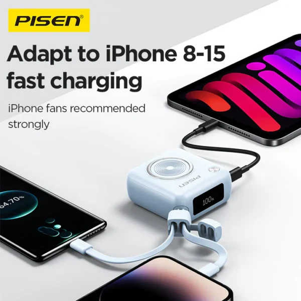 PISEN Power Depot 22.5W 10000mAh Power Bank TP-D105 - Image 4