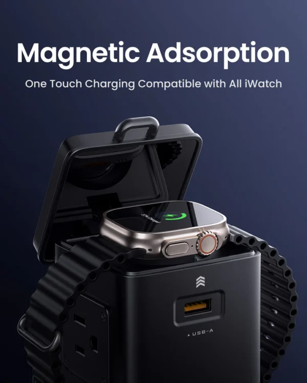 PISEN 140W GaN Magnetic Wireless Charging MagStation 8-in-1 Socket Set KF27 - Image 3