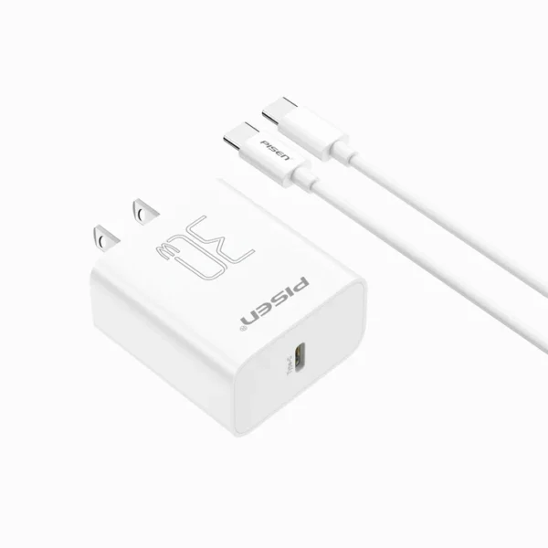 PISEN Quick USB-C 30W Fast Wall Charger(US) TP-C29 - Image 4